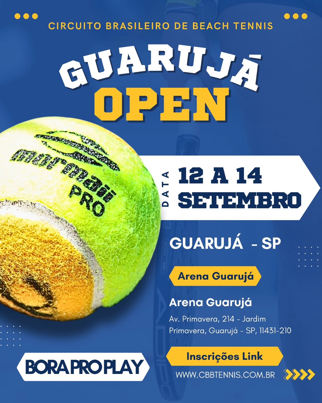 Pôster Guarujá Open de Beach Tennis